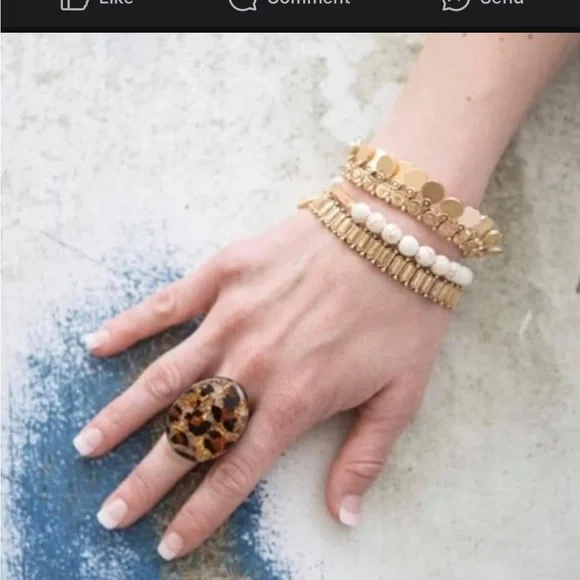 Leopard Statement Ring - Picture 1 of 1